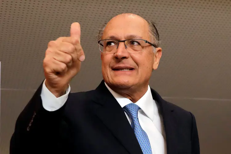 Alckmin: o pré-candidato também anunciou o lançamento do "movimento centro democrático" (Paulo Whitaker/Reuters)
