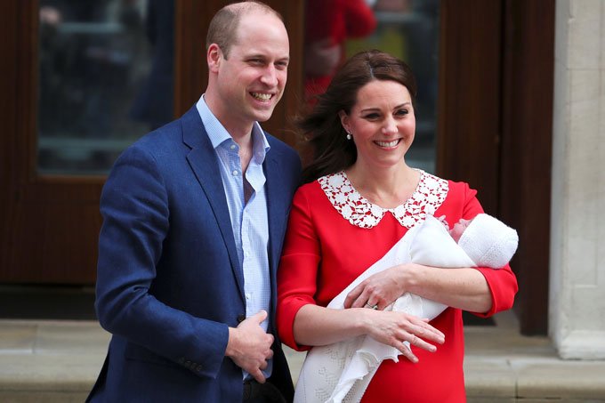 William e Kate escolhem nome Louis Arthur Charles para novo filho