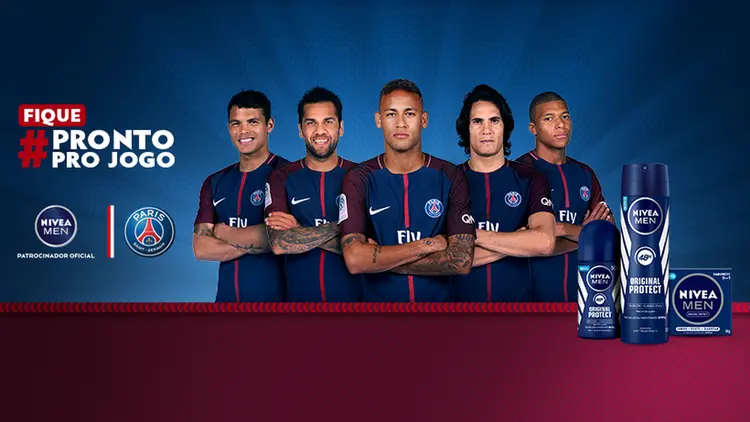PSG: time de Paris faz parceria com Nivea no Brasil (Nivea/Divulgação)