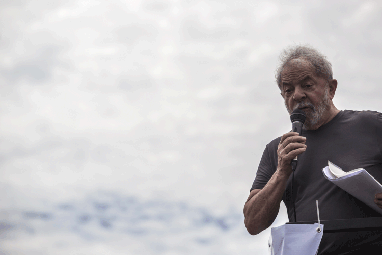 Lula: "Se eu aceitar a ideia de não ser candidato, estarei assumindo que cometi um crime" (Dado Galdieri/Bloomberg)