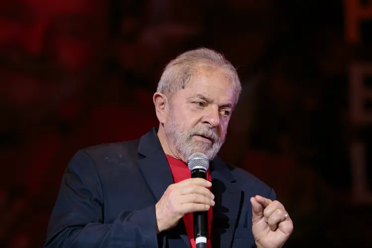 Lula: em São Paulo, houve manifestações em áreas da região norte e oeste. (Patricia Monteiro/Bloomberg)