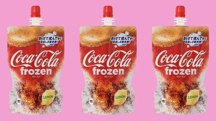 Lançamento no Japão: refrigerantes da Coca-Cola ganharam versão "raspadinha" (Coca-Cola/Divulgação)