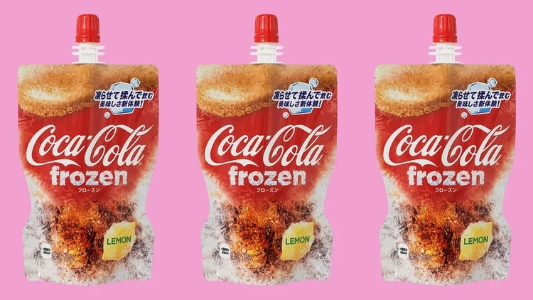 Lançamento no Japão: refrigerantes da Coca-Cola ganharam versão "raspadinha" (Coca-Cola/Divulgação)