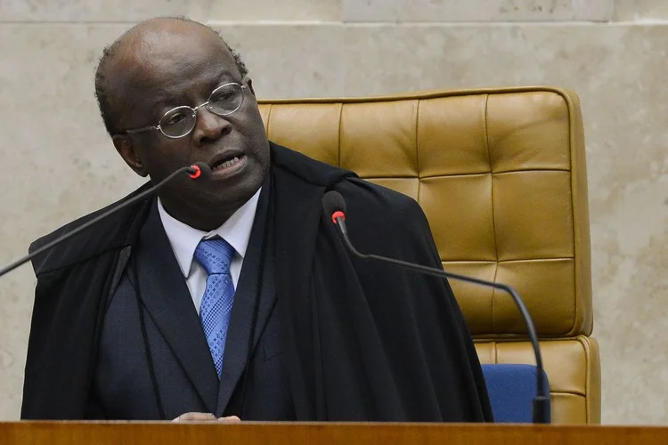 Joaquim Barbosa: o ex-ministro do STF afirmou que sua história de vida, marcada pela superação da pobreza, não lhe permite defender o "capitalismo selvagem" (Antonio Cruz/Agência Brasil)