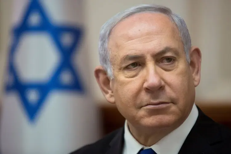 Benjamin Netanyahu: "Não tomaremos medidas contra o regime de Assad, e você vai tirar os iranianos" (Sebastian Scheiner/Pool via Reuters *** Local Caption ***/Reuters)