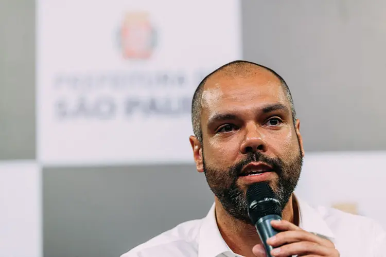 Covas: segundo o prefeito de SP, nenhuma multa foi aplicada ainda a empresas de patinetes (Leon Rodrigues/SECOM/Divulgação)
