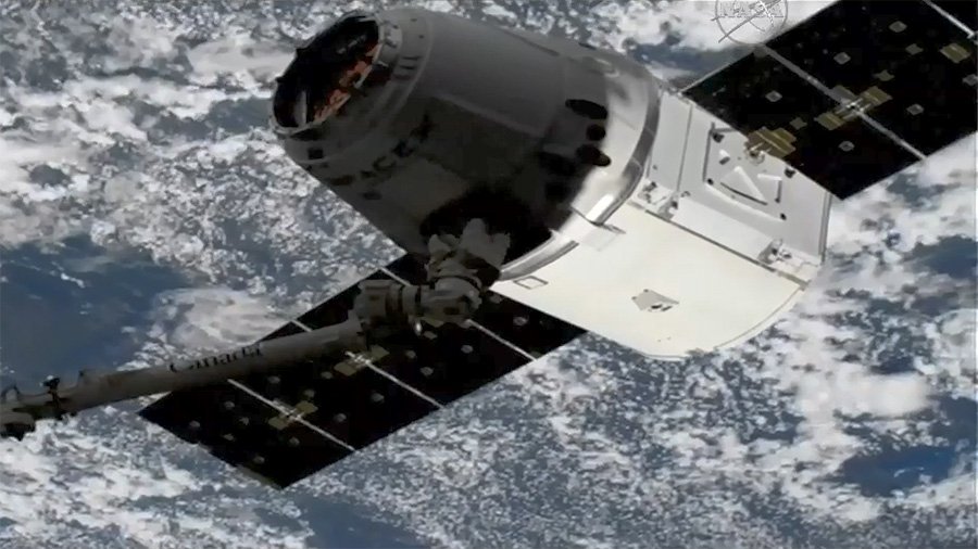 Astronautas recebem 2.600 kg de alimentos na Estação Espacial