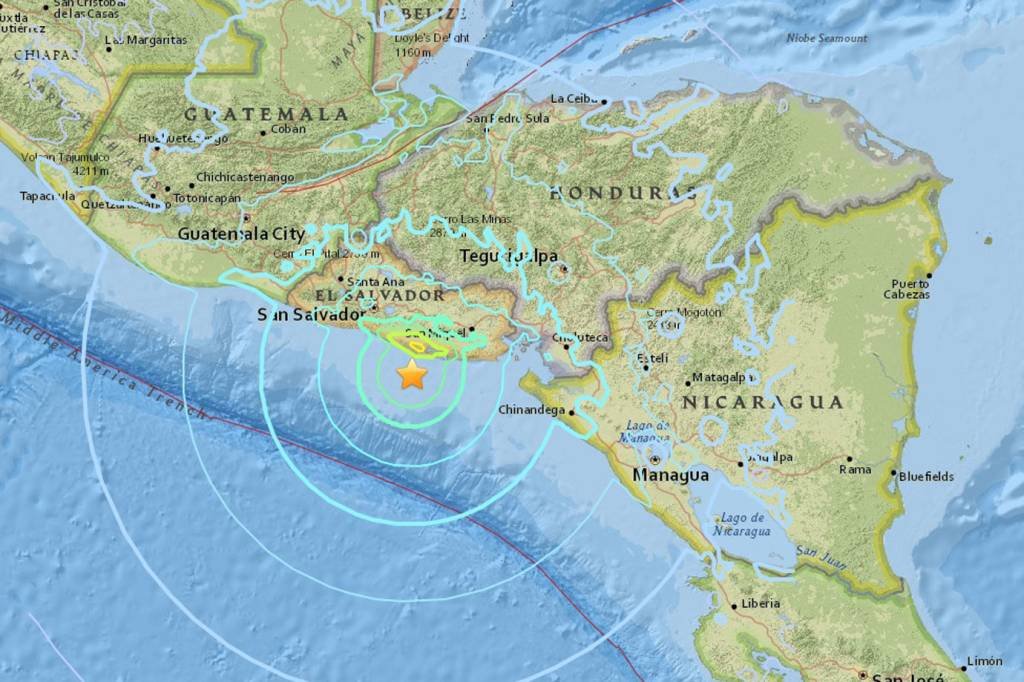 Terremoto de 6 graus sacode El Salvador e é sentido na Nicarágua