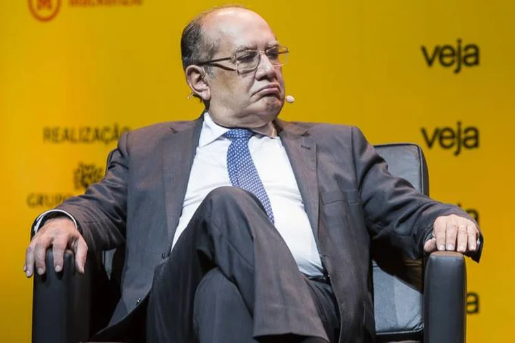 Gilmar Mendes: ministro considerou áudio como "graves acusações caluniosas à sua pessoa e às recentes decisões" (Antonio Milena/VEJA)