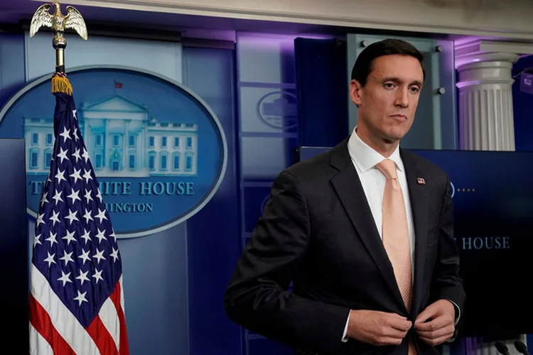 Tom Bossert: ele era um dos mais próximos do chefe de gabinete, John Kelly, cuja permanência no governo Trump também está sendo questionada (Yuri Gripas/Reuters)