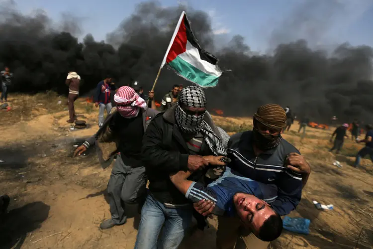 Gaza: Estados Unidos e Austrália votaram contra a resolução e, entre os que se abstiveram, estavam Grã-Bretanha, Suíça e Alemanha (Ibraheem Abu Mustafa/Reuters)