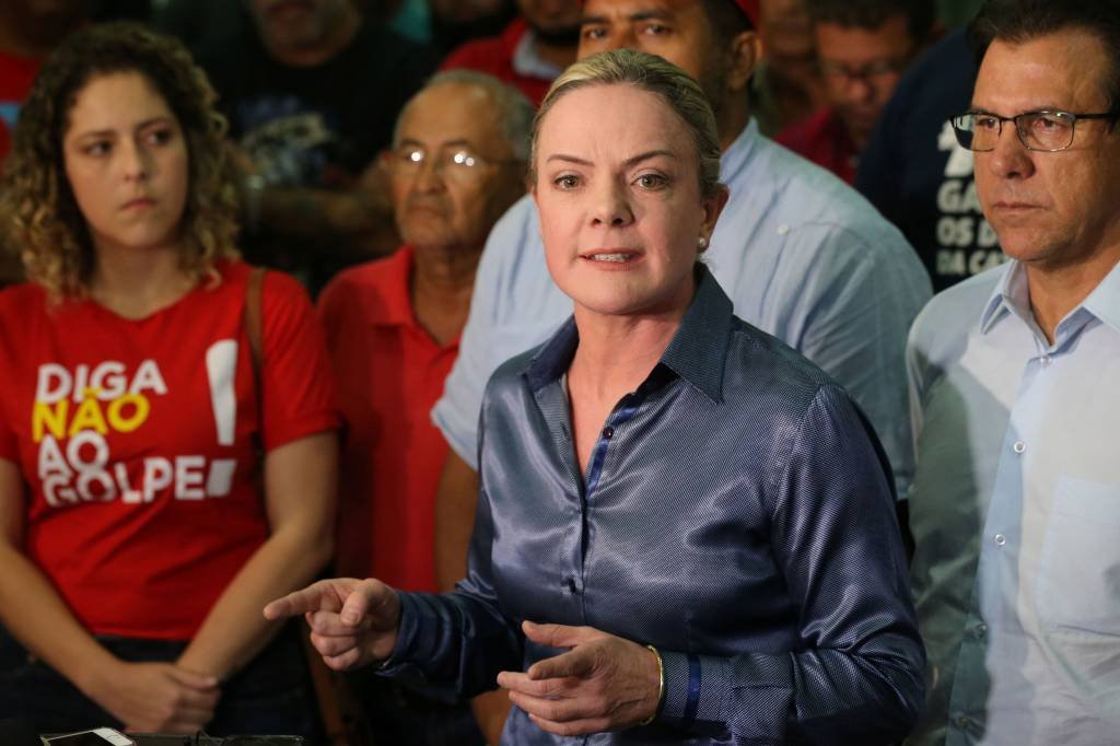 Gelisi: senadora petista convidou a todos os espectadores a lutar pela libertação de "grande amigo do mundo árabe" Lula (Paulo Whitaker/Reuters)
