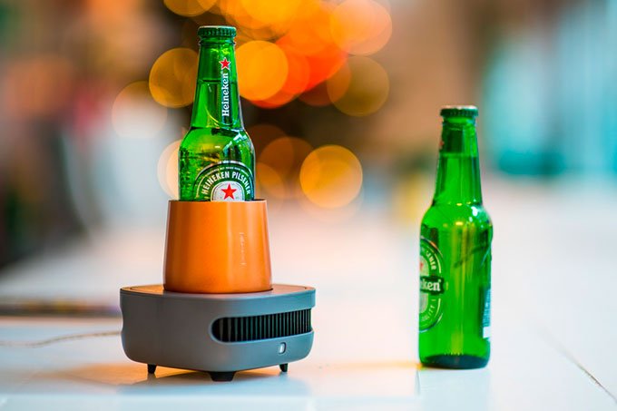 Este cooler promete gelar sua cerveja em poucos minutos