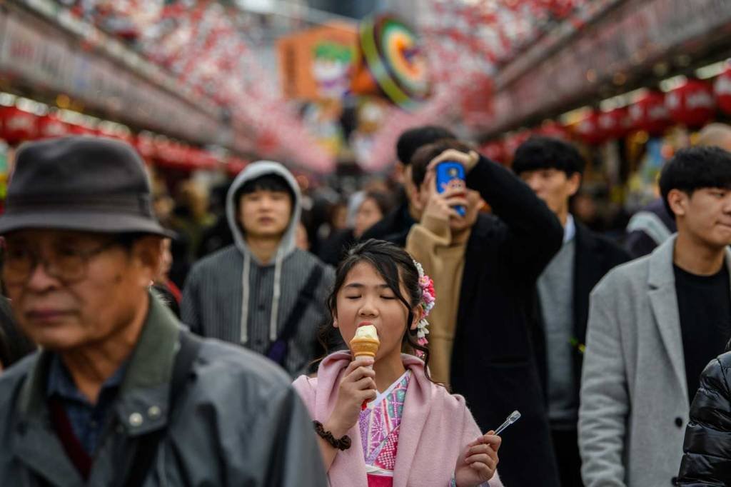 Rua em Tóquio: “A zona de desconforto é quase 100%” (Carl Court/Getty Images)