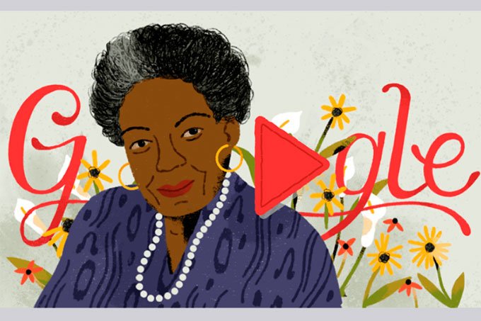 Doodle Maya Angelourep (Google/Reprodução)