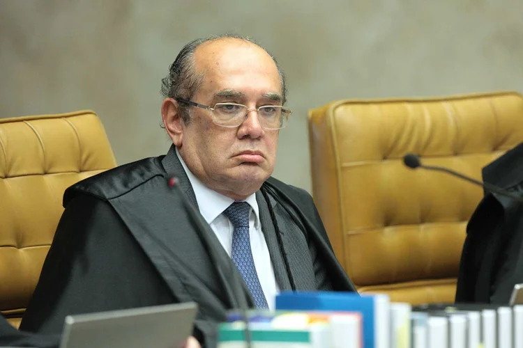 Ministro Gilmar Mendes, durante sessão que julga o HC do ex-presidente Lula, dia 04/04/2018 (Carlos Moura/SCO/STF/Divulgação)