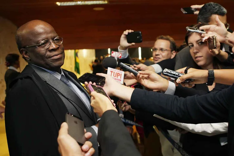 Joaquim Barbosa: sua imagem teve uma leve melhora desde que ele se filiou ao PSB (Fellipe Sampaio/STF/Divulgação)