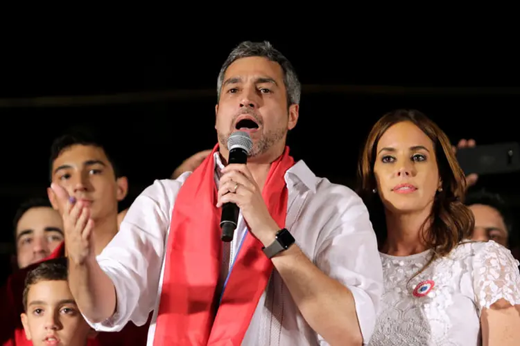 Paraguai: os resultados parciais dão também a vitória ao Partido Colorado na maioria dos 17 departamentos do país (Mario Valdez/Reuters)