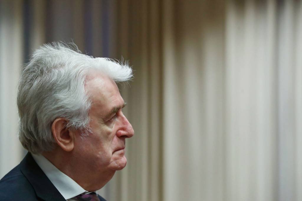 Radovan Karadzic: o ex-líder político tenta anular a pena de 40 anos de prisão (Reuters/Yves Herman)