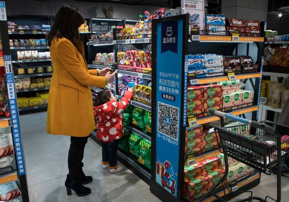Varejo na China: país asiático tem a maior movimentação de lojistas testando avidamente compras automatizadas (Giulia Marchi/The New York Times)