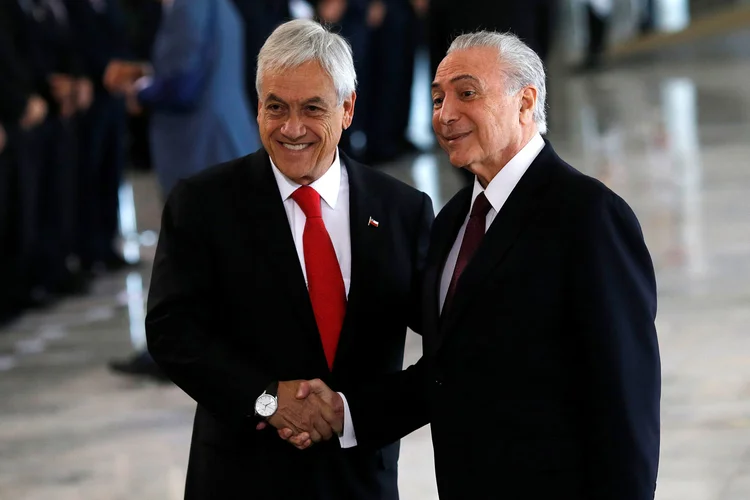 Michel Temer: presidente disse nesta sexta-feira que Brasil e Chile buscarão um novo e ambicioso acordo de livre comércio (Adriano Machado/Reuters)