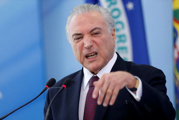 Temer: o ritmo de empenho de emendas, isto é, a promessa de verbas para o futuro, também aumentou nos primeiros meses de 2018 (Adriano Machado/Reuters)