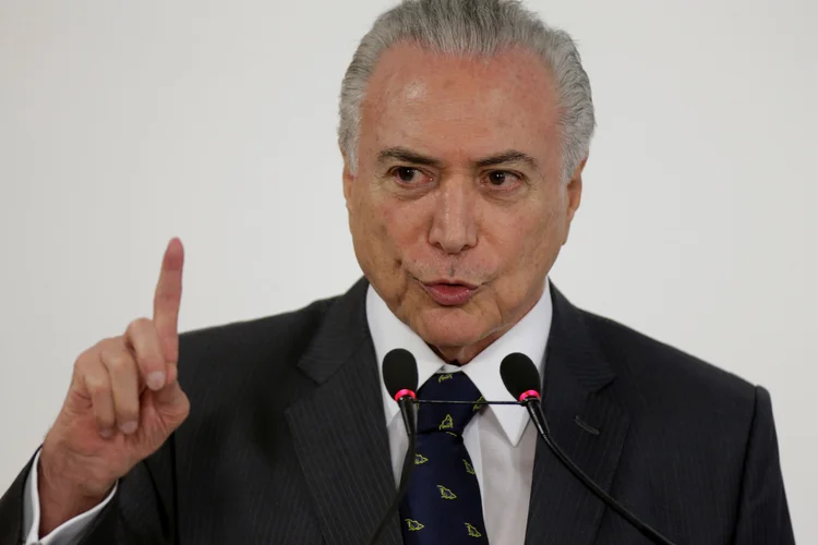 Michel Temer: "Nós estamos verificando nos últimos tempos quantas e quantas vezes os Estados federados acabam solicitando a presença das Forças Armadas" (Ueslei Marcelino/Reuters)