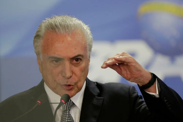 Michel Temer: "Não haverá candidato a presidente, candidato a senador, candidato a governador, candidato a deputado federal que não tenha que dizer publicamente o que ele pensa a respeito da reforma da Previdência" (Ueslei Marcelino/Reuters)