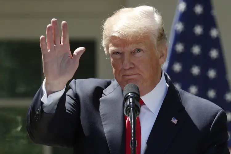Trump: a mudança da embaixada está prevista para 14 de maio (Kevin Lamarque/Reuters)