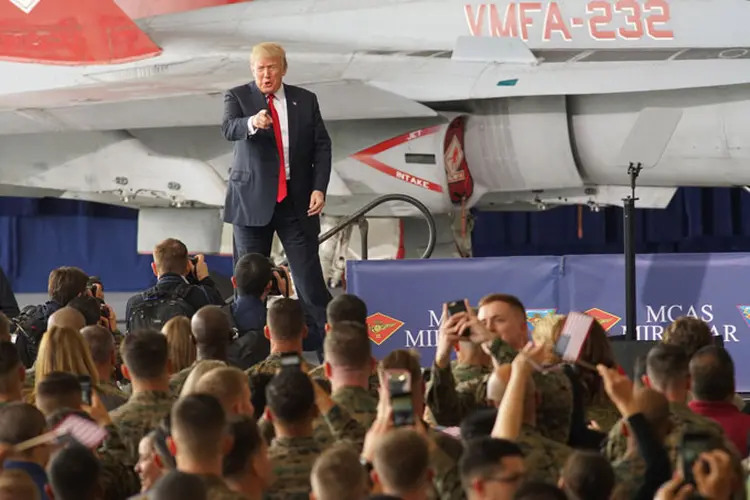 Trump: presidente americano disse que tropas voltarão para casa (Sandy Huffaker/Getty Images)