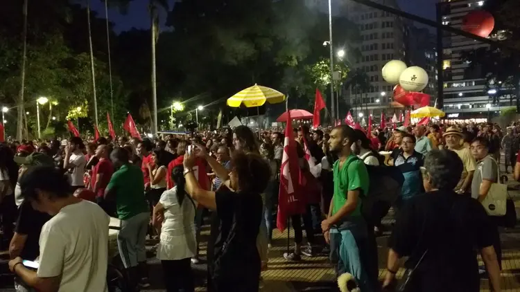 Protestos: manifestantes pediram o aprofundamento das investigações dos assassinatos da vereadora Marielle Franco (Luiza Calegari/Site Exame)