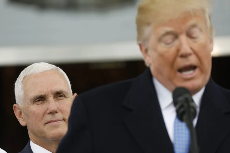 Mike Pence: vice-presidente dos Estados Unidos decidiu adiar uma viagem ao Brasil prevista para este mês (Kevin Lamarque/Reuters)