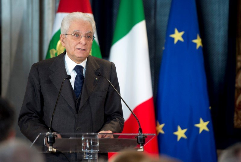 Mattarella: presidente da Itália optou por convocar novas eleições após crise no governo italiano (Palácio Presidencial Italiano/Divulgação/Reuters)