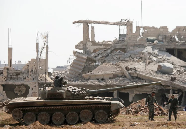 Damasco: general ressaltou que as operações foram "concentradas e sucessivas" e culminaram com a derrota do extremistas na cidade (Omar Sanadiki/Reuters)