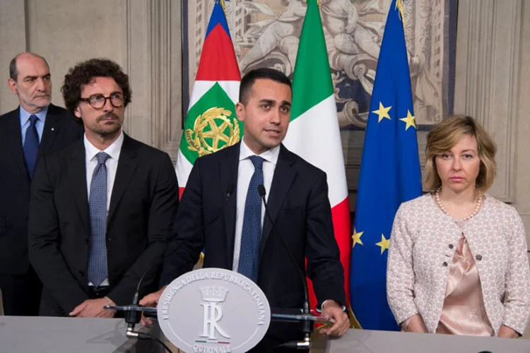 Líder do Movimento 5 Estrelas, Luigi Di Maio 07/05/2018 Palácio Presidencial Italiano/Divulgação via REUTERS (Palácio Presidencial Italiano/Divulgação/Reuters)