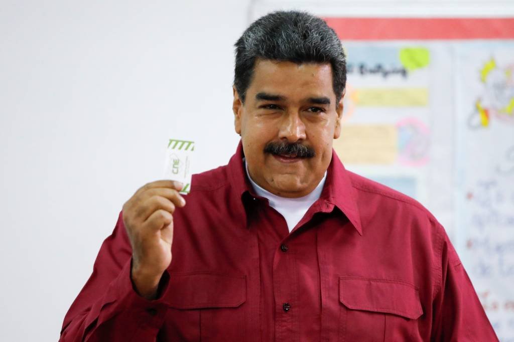 Nicolás Maduro: "Sempre em primeiro nas batalhas pela nossa soberania, pelo direito à paz" (Carlos Garcia Rawlins/Reuters)