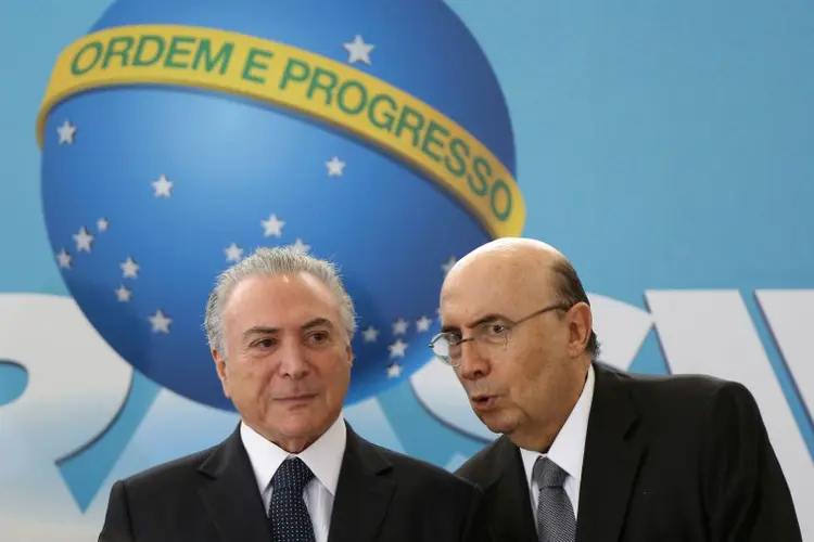 Meirelles: presidente Michel Temer anunciou nesta terça-feira, em evento do MDB, a pré-candidatura do ex-ministro da Fazenda (Adriano Machado/Reuters)
