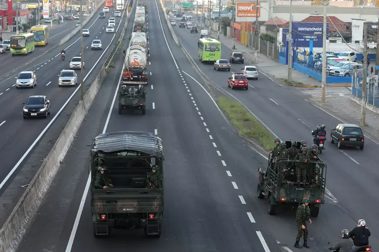 Exército: o Ministério da Defesa já tinha destinado R$ 113 milhões para as ações, (Diego Vara/Reuters)