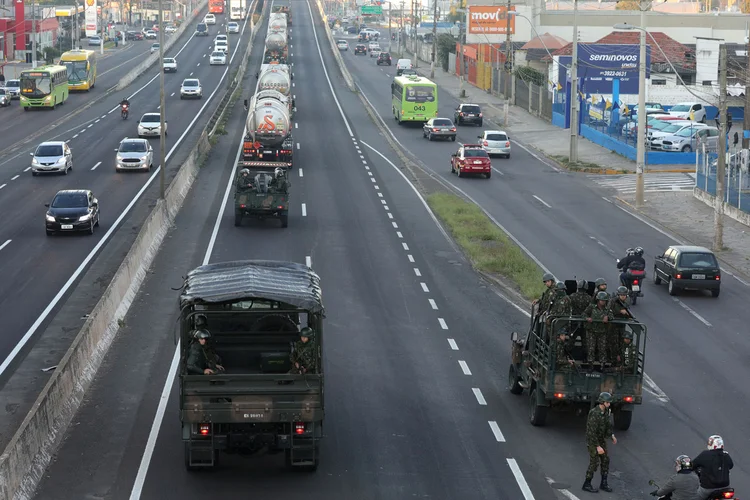 Greve: por causa dos protestos, há produtos cujo abastecimento é considerado grave, com quantitativo suficiente para atender 5 dias de demanda (Diego Vara/Reuters)