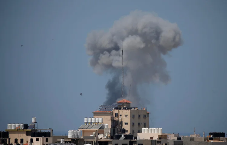 Gaza: representante da ONU afirmou que os foguetes palestinos caíram nas imediações de uma creche (Suhaib Salem/Reuters)