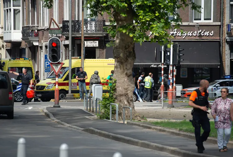 Bélgica: o atirador foi morto a tiros pela polícia (Thomas Van Ass/Reuters)