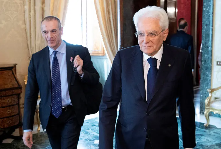 Mattarella vetou a escolha de um economista eurocético para o Ministério das Finanças (Italian Presidential Press Office/Reuters)
