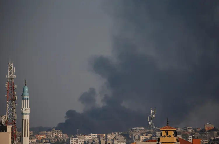 Gaza: pelo menos 133 palestinos foram abatidos por soldados israelenses desde 30 de março (Suhaib Salem/Reuters)