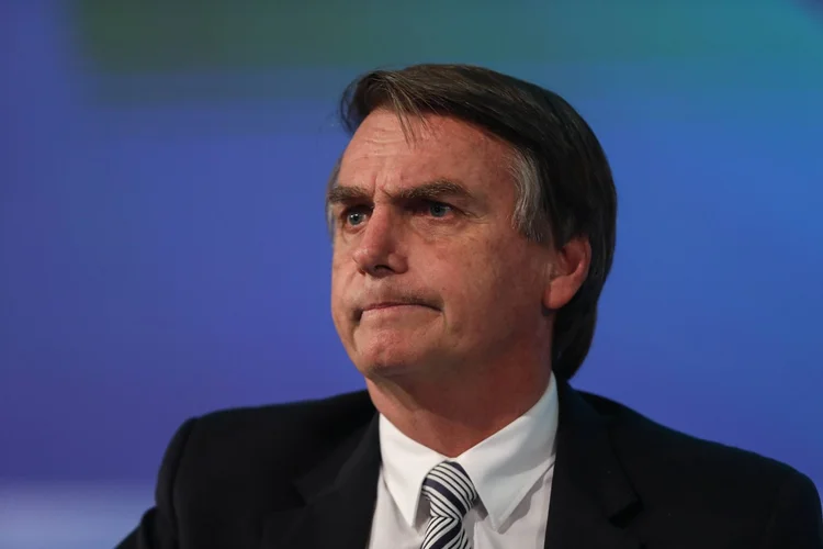 Jair Bolsonaro: incidente vai contra as imagens que o pré-candidato costuma divulgar em suas redes sociais sendo recebido por simpatizantes (Sergio Lima/Bloomberg)