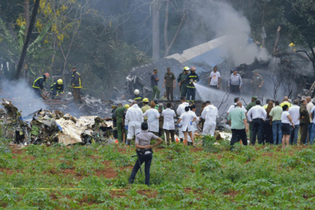 Apenas cinco passageiros de avião que caiu não são cubanos