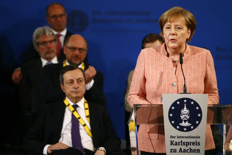 Merkel: a chanceler alemã afirmou que a Europa deve decidir seu destino com as próprias mãos (Wolfgang Rattay/Reuters)