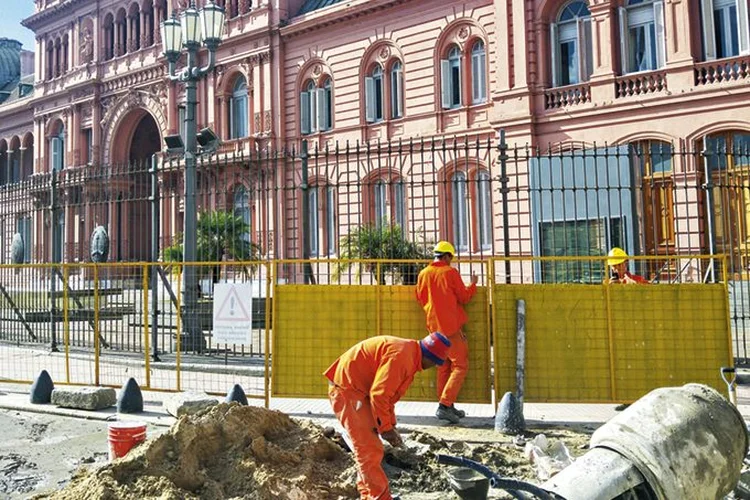 Obra em torno da Casa Rosada: infraestruturaé uma das apostas do governo Macri | Marcia Carmo / 