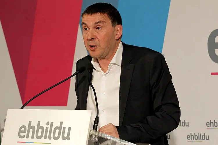 Otegi: o líder é a segunda força no Parlamento regional basco e obteve 21% dos votos em 2016 (REUTERS/Stringer/Reuters)