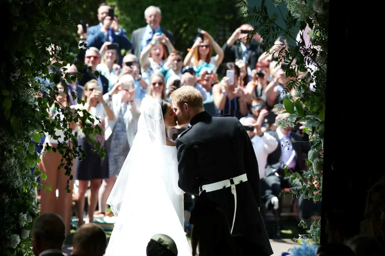 Príncipe Harry e Meghan Markle: Noivos se casaram em Windsor,pequena cidade a oeste de Londres, com 30 mil habitantes (Danny Lawson/Pool/Reuters)