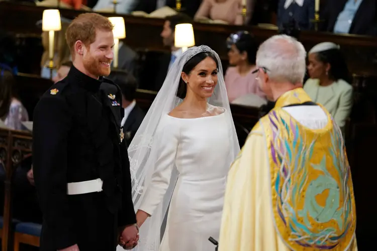 Príncipe Harry e Meghan Markle em casamento: quando o casal se viu pela primeira vez, os dois se surpreenderam (Dominic Lipinski/Pool/Reuters)